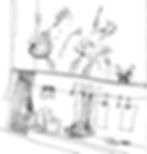 Drawing by Jason McWhorter from My Life as a Restaurant by Alice Brock, courtesy Alice Brock