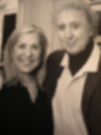 With actor Gene Wilder, 2007. Courtesy Letty Cottin Pogrebin.